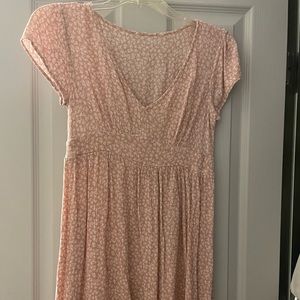 Pink floral dress